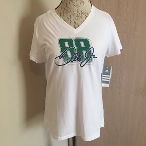 Dale Jr 88 NWT White Adidas Tee